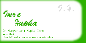 imre hupka business card